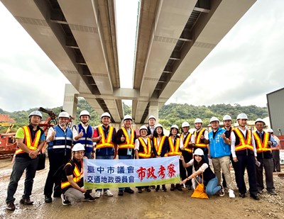 台中市議會交通地政委員會今日考察「東勢-豐原生活圈快速道路」