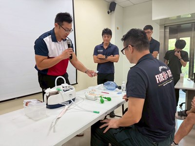 訓練模具運用於到院前緊急救護訓練狀況