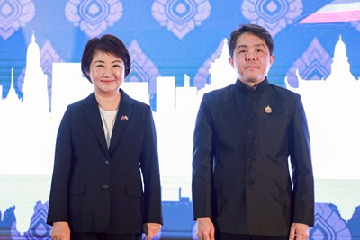 市長盧秀燕、文那隆代表出席與現場泰國朋友們 溫馨 互動，氣氛 活潑熱絡