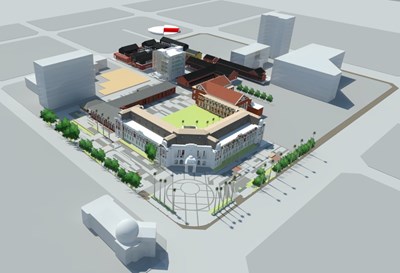 台中州廳修復再利用完工模擬圖