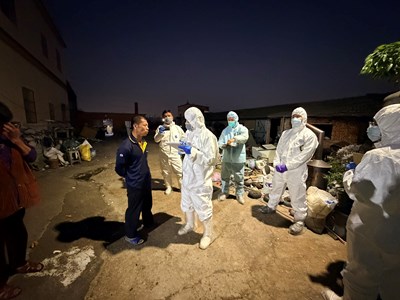 本市農業局、環保局及動保處至現場聯合稽查及訪談。_0