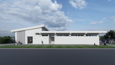 台中高美濕地新建陽光公廁-模擬圖