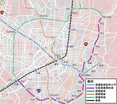 捷運藍線延伸太平-示意圖(1)