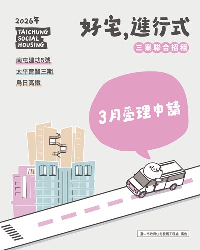 115台中市社會住宅3案聯合招租圖卡