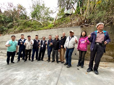 提升防災韌性，北屯區民德里民興巷農路擋土牆修復完成