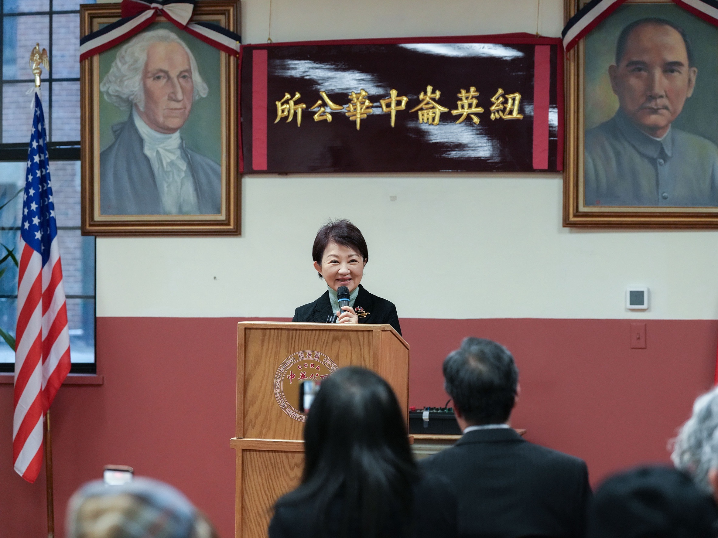 圖為盧秀燕出席波士頓僑宴。 (圖/市府提供)