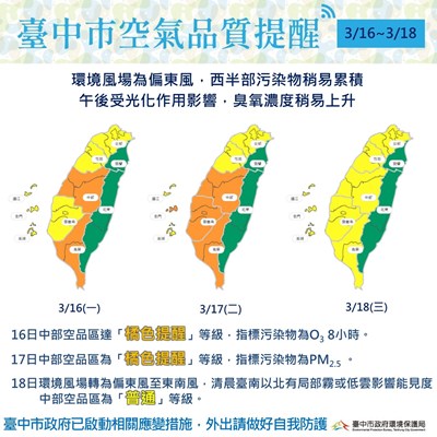 環境部空氣品質預報圖