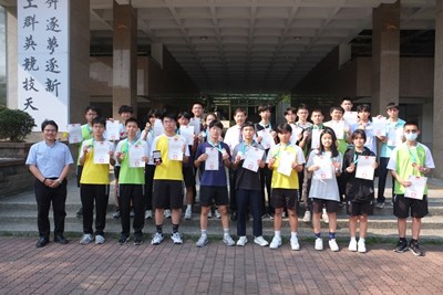 臺中高工-第56屆分區賽獲獎學生合照