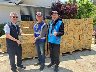 合歡溪邊坡崩塌影響梨山百戶用水　中市府即時送水至和平區梨山里