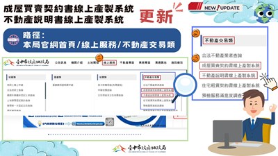 本局網站線上產製系統路徑圖卡