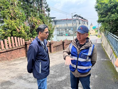 簡易自來水管委會主委吳俊賢說明備用水源規劃