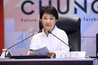 台中市長盧秀燕今(28)日主持市政會議