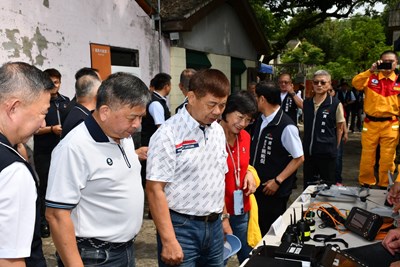 警消環衛委員會議員及市府長官今日參訪臺中搜救犬隊