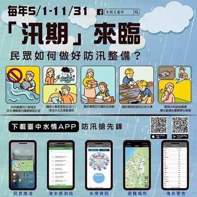 汛期間如自主做好防汛整備