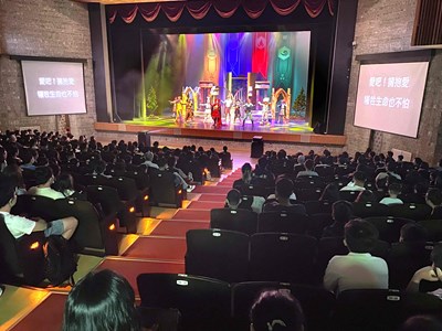 葫蘆墩文化中心主打親子劇場，常吸引滿場民眾