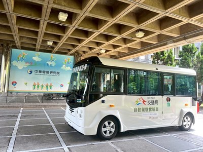 中市推動水湳自駕巴士實證運行計畫，預計第三季上路試運行