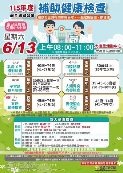 修115年6月整篩宣傳單+毒品宣導-北屯四民0613(台中)