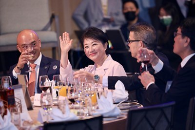 台中市長盧秀燕出席歐洲在台商務協會（ECCT）舉辦的「歐洲日晚宴」