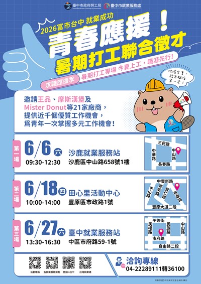 6月系列暨暑期打工徵才