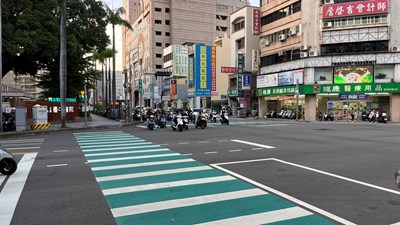 中市持續進行路口交通安全改善，打造台中好行宜居城市