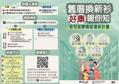 台中市政府都發局老宅延壽計畫7月申請開跑