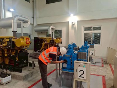 抽水機組、發電設備及附屬設施經測試皆運作正常，必要時可立即投入抽排作業。