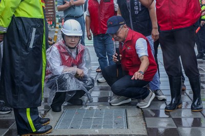 颱風巴威來襲 盧市長親赴昔日「漂漂河」巡檢：防汛應變不鬆懈