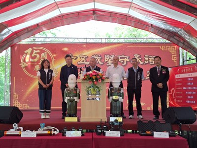 臺中市政府消防局局長孫福佑致詞
