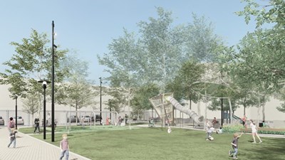 把地方故事搬進大里光武公園！中市建設局投入1,108萬元打造「鹹菜桶主題遊戲場」