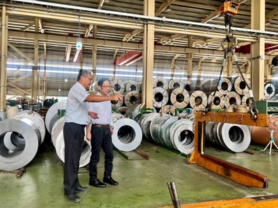 經發局長張峯源訪廠鼎力興金屬工業股份有限公司后里廠 1