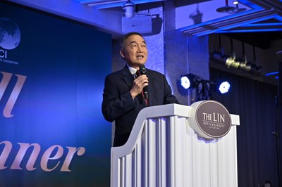 黃副市長代表盧市長致詞表示本次國際貿易交流會成果豐碩，也讓國際貴賓深入了解臺中
