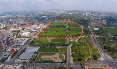 台中運動產業園區(超巨蛋)空拍圖