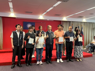 中市府公開表揚廉潔楷模