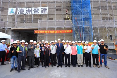 中台灣影視基地上梁 明年中完工