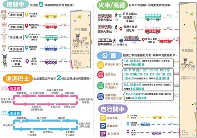 5條花博「石虎家族」接駁車路線 輕鬆遊台中花毯節