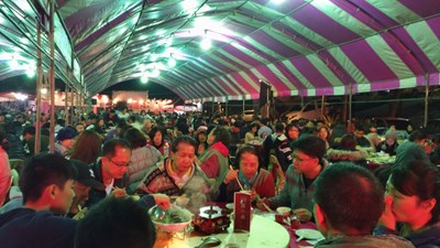 推廣台中大坑觀光 千人辦桌慶跨年