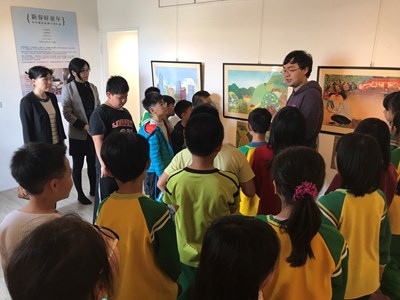 中市推廣美學教育 補助清水區11校參觀繪本創作展(1)