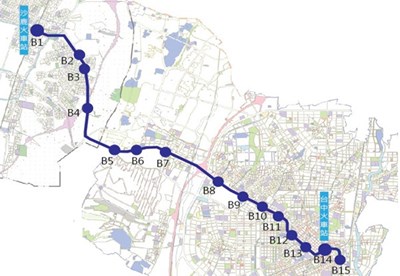 台中捷運藍線路線圖