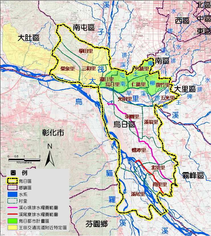 水利局重新規劃烏日區內排水系統 預計104年完成規劃