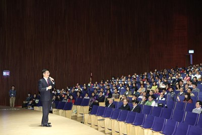 林市長: 期許市府團隊以服務市民為目標,打造臺中成為生活首都