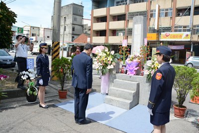 中市警局舉辦追思活動 向因公殉職警察致敬