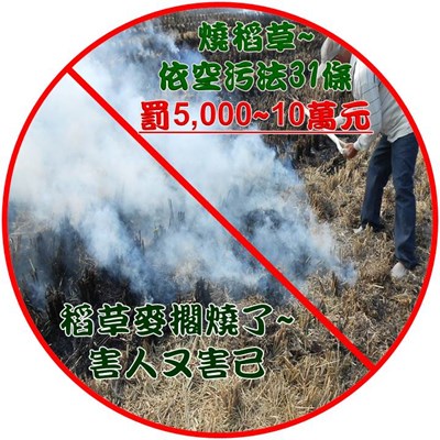 稻草麥擱燒了 中市出動空拍機監控蒐證