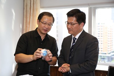 爭取2015亞洲冬季棒球聯盟補助 中華職棒會長吳志揚拜訪林市長