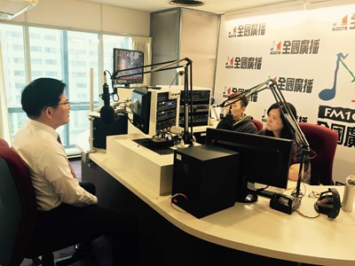 林市長接受廣播專訪 向市民說明重大施政