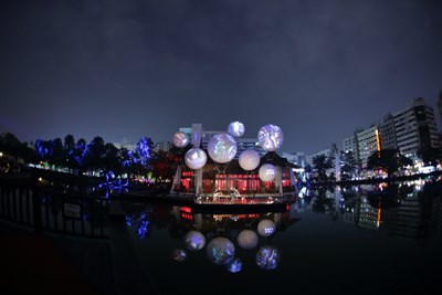 全台首創戶外水上美術館 光影藝術節打造台中澳門雙城國際水上藝廊