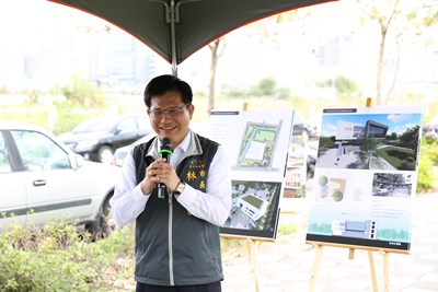 視察溪西、李科永紀念圖書館基地 林市長:融合水與綠 打造良好閱讀環境