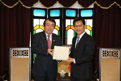 日本宮崎縣議長率團拜會林市長 雙方期盼促進交流