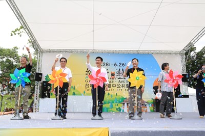 台中公共藝術節台中公園登場 林市長:節能從生活中做起