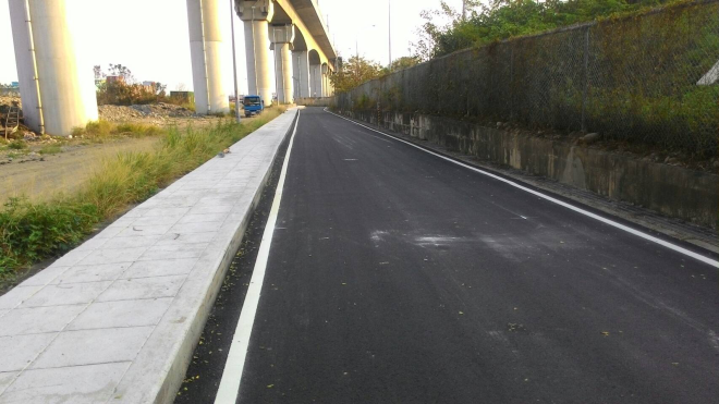 五權西交流道防汛工程完工 北側機慢車道恢復通行