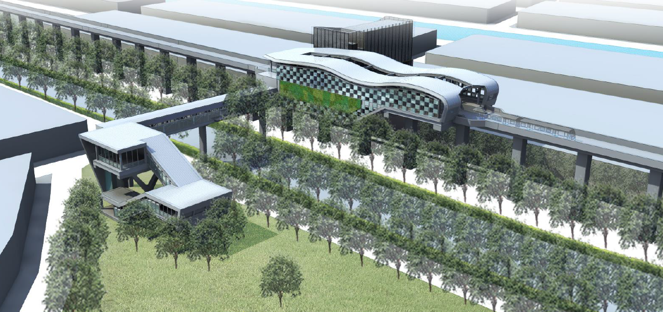 捷運綠線G14站南側出入口聯外道路區段徵收期程未定 交通局租土地先行闢建